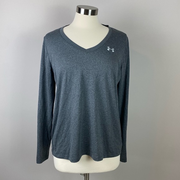 EUC Womens Under Armour V-Neck Workout Top - Picture 1 of 7
